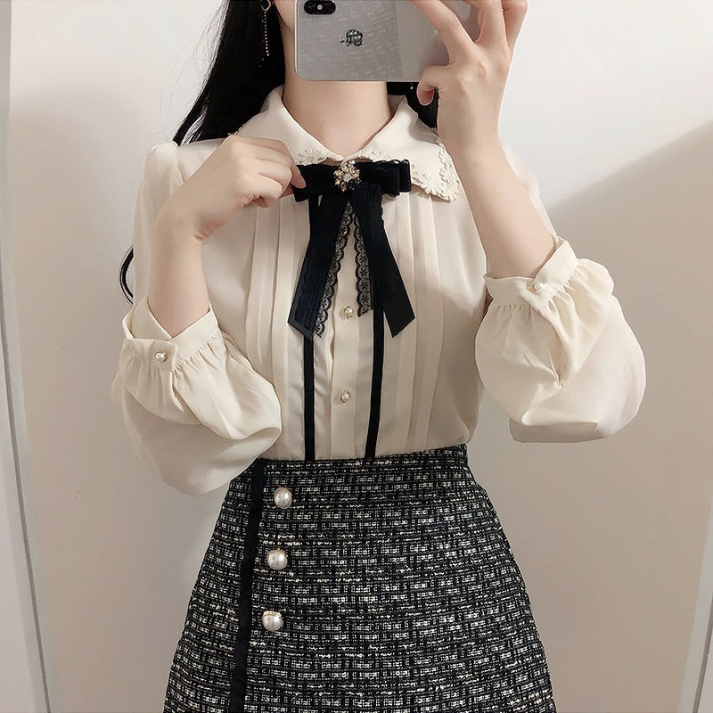 Vintage Blouse with Bow