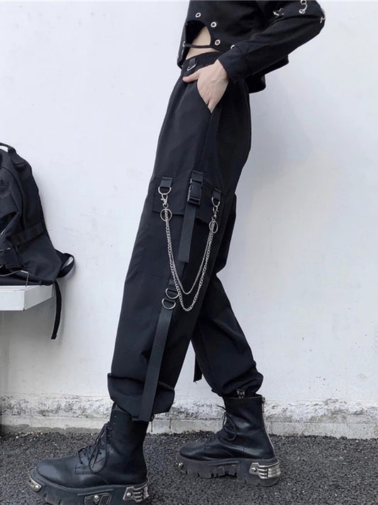 Punk Joggers with Chains